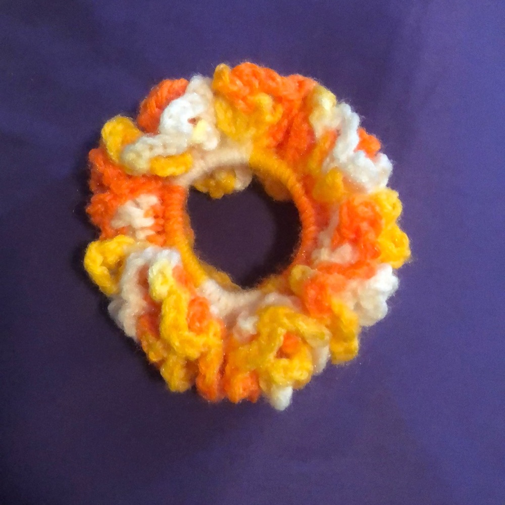 Hand Made Crochet Hair band Scrunchie